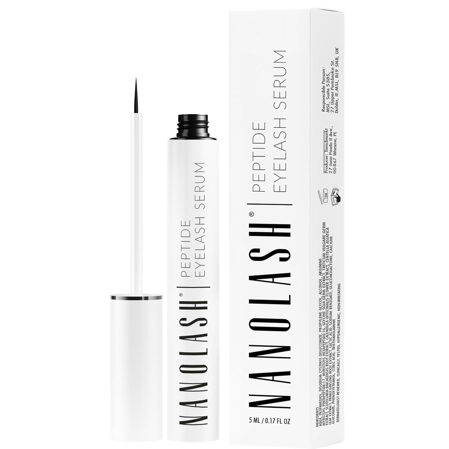 Peptid Wimpernserum Nanolash 5 ml - Wimpern serum ohne hormone, Serum für Wimpern, Wimpern serum mit Peptiden, Wimpernpflege mit Peptiden NL-P-E-S