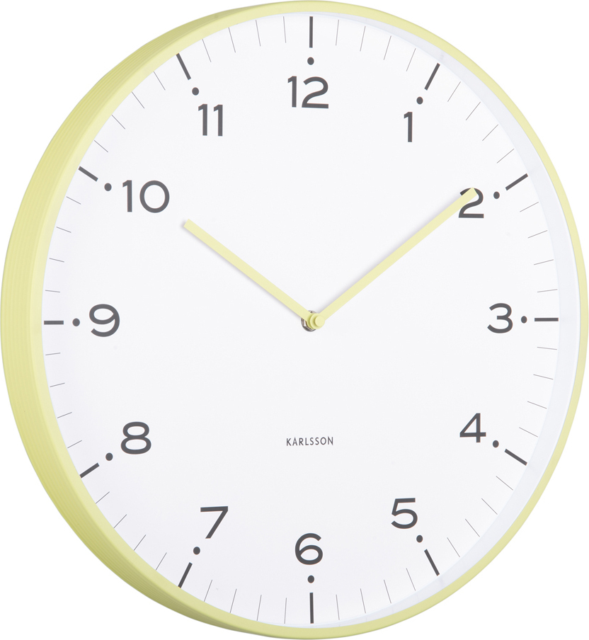 Karlsson - Wanduhr Zirkusringe - Matchagrün - Ø40cm KA6011GR