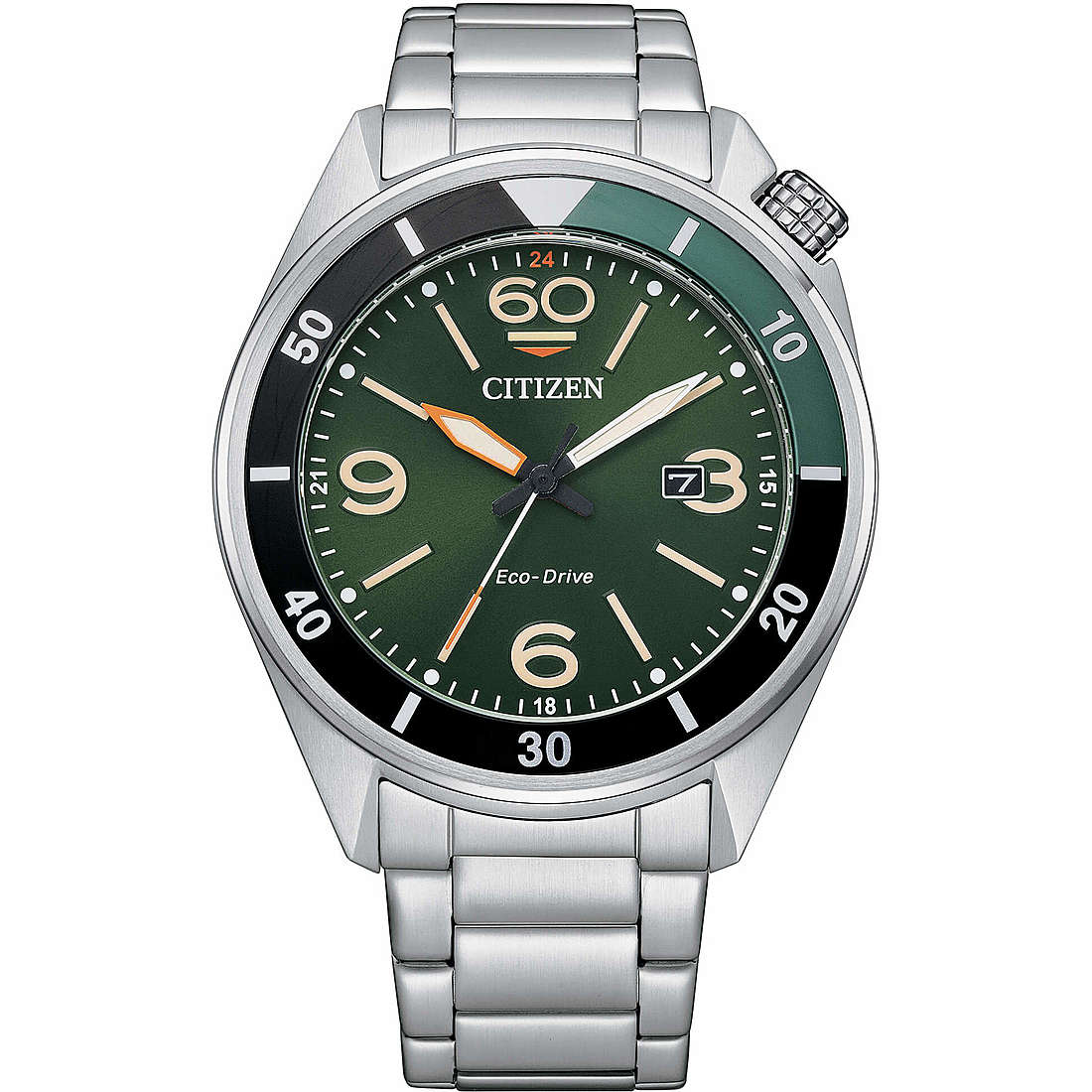 Citizen AW1718-88X Strieborné/oceľové skrutkovacie puzdro