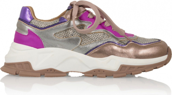 DWRS Label CHESTER Stahl/Fuchsia