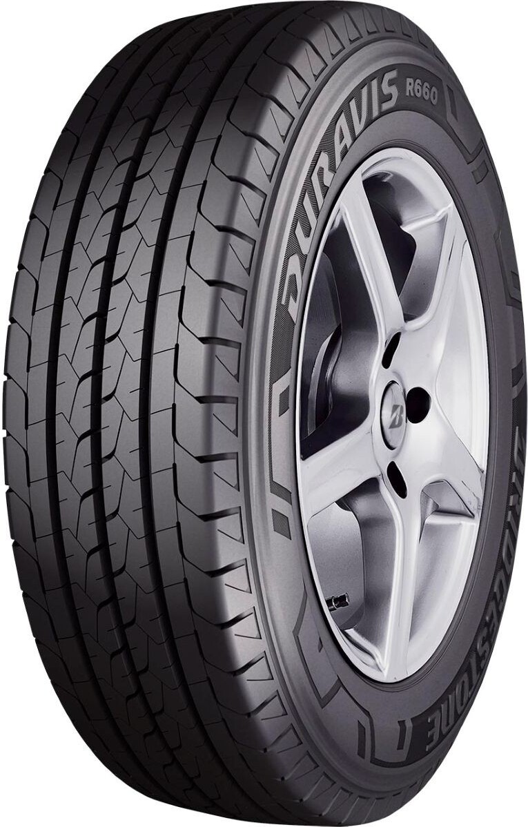 Bridgestone Duravis R660 215/65 R16 109T, Sommerreifen fÃ1/4r Kleinlaster, Rollwiderstand E, Nasshaftung B, 72 dB externes Rollgeräusch