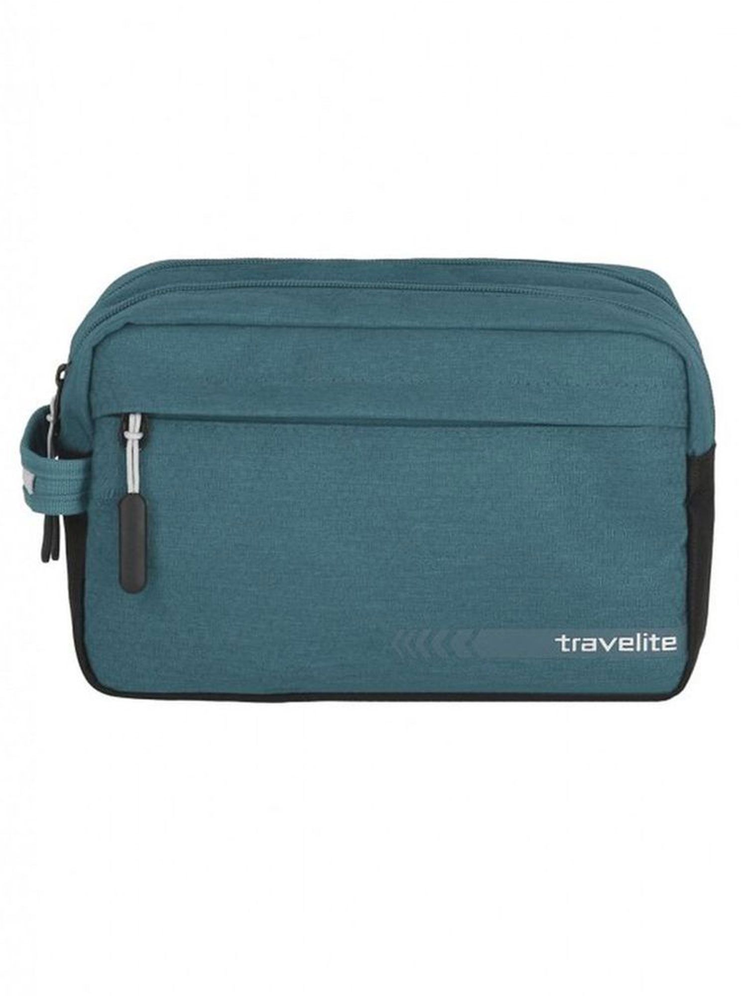 Trousse De Toilette Double Travelite Kick Off - Couleur Sauge Verte - Dimensions 26x16x12 Cm - Neuf
