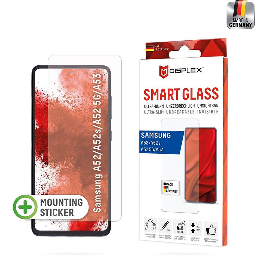 DISPLEX Smart Glass ochranné sklo Samsung Galaxy A52, Galaxy A52 5G, Galaxy A52s 5G, Galaxy A53 5G 1 ks ; 1639