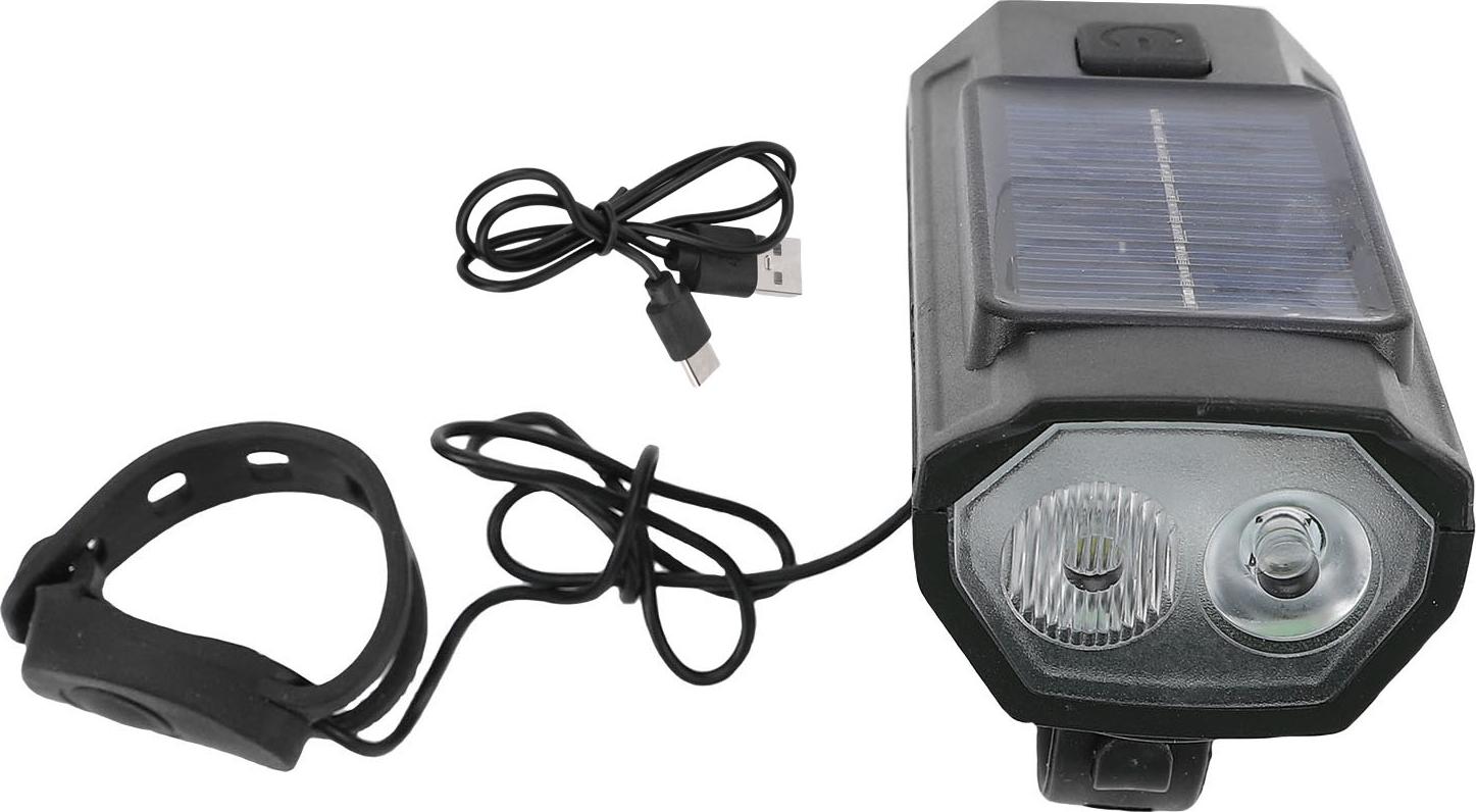 Solárne bicyklové svetlomety Vodotesnosť proti oslneniu Vysoký jas Integrované solárne bicyklové rohové predné svetlo pre nočnú cyklistiku