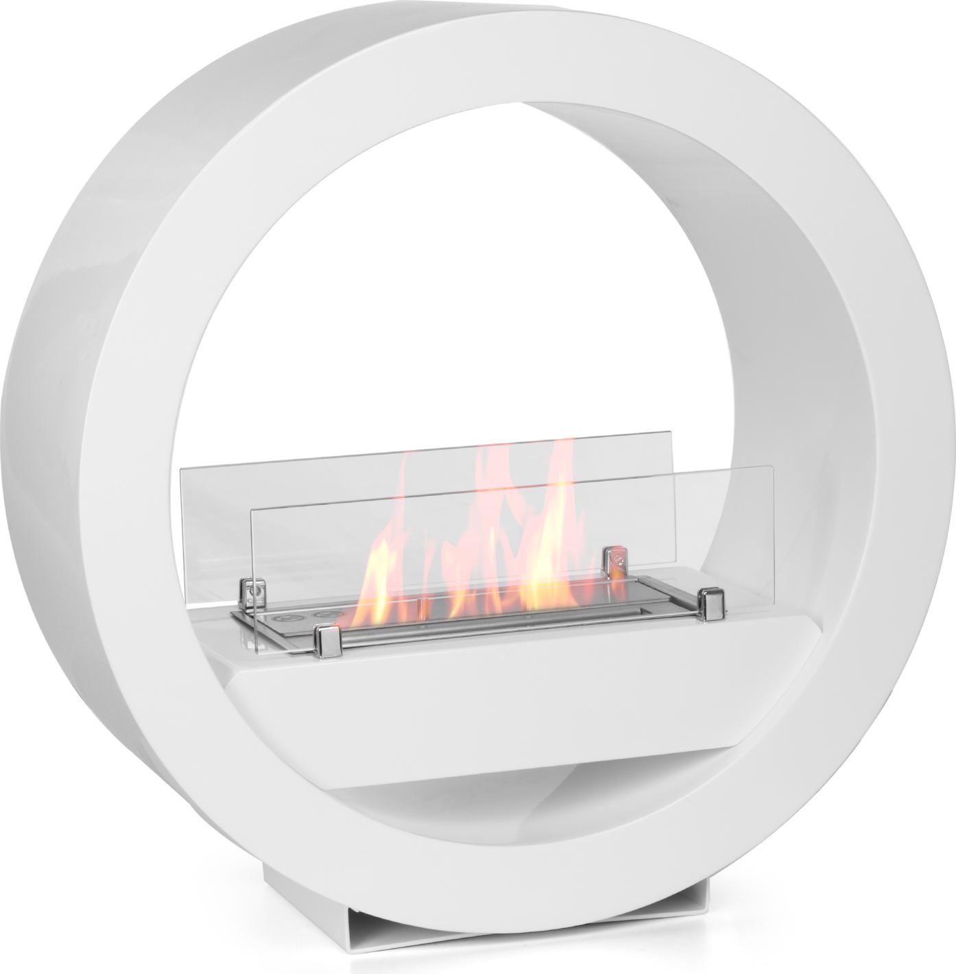 Moritz etanolový krb voľne stojaci krb 64 x 63 x 25 cm biely I 1,5 l horák I bioetanolový krb I bioetanolový sporák vnútorný vonkajší I vnútorný vonkajší I bioetanolový horák I horák hrniec