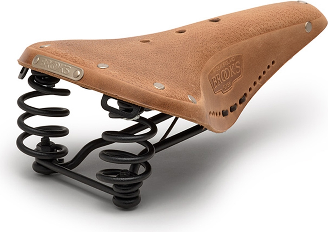 Brooks England Brooks Flyer Champion Aged Herren Ledersattel / Fahrradsattel B396HPLA07210