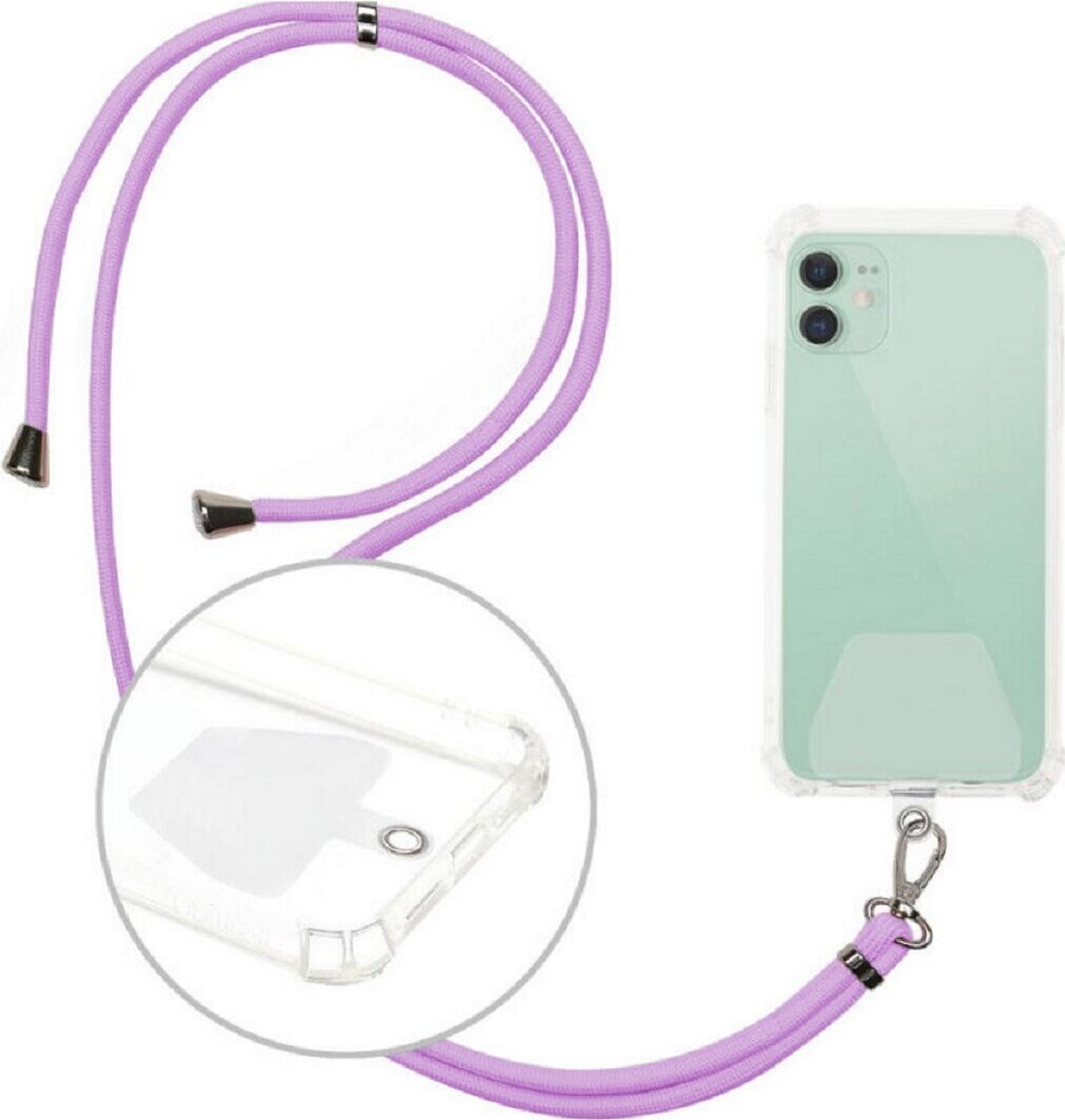 SETTY Setty kaelapael telefonile, 150cm, nailon, lilla