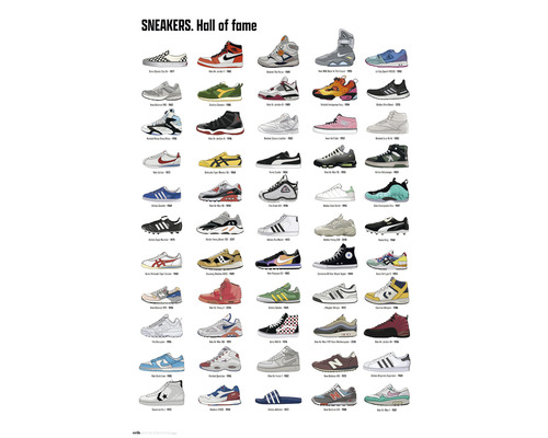 Sneakers cm fame hall of 61x91,5 Maxiposter