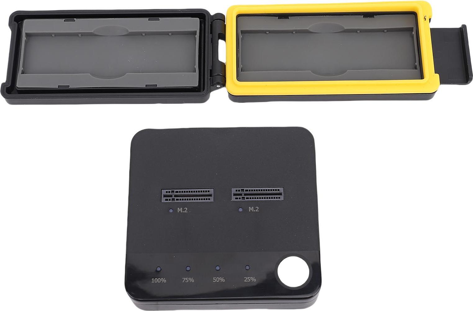 Garosa M.2 Hard Drive Duplicator Serial ATA to NVMe Cloner Dock Station Dual SSD Enclosure Support Offline Cloning UASP and Trim