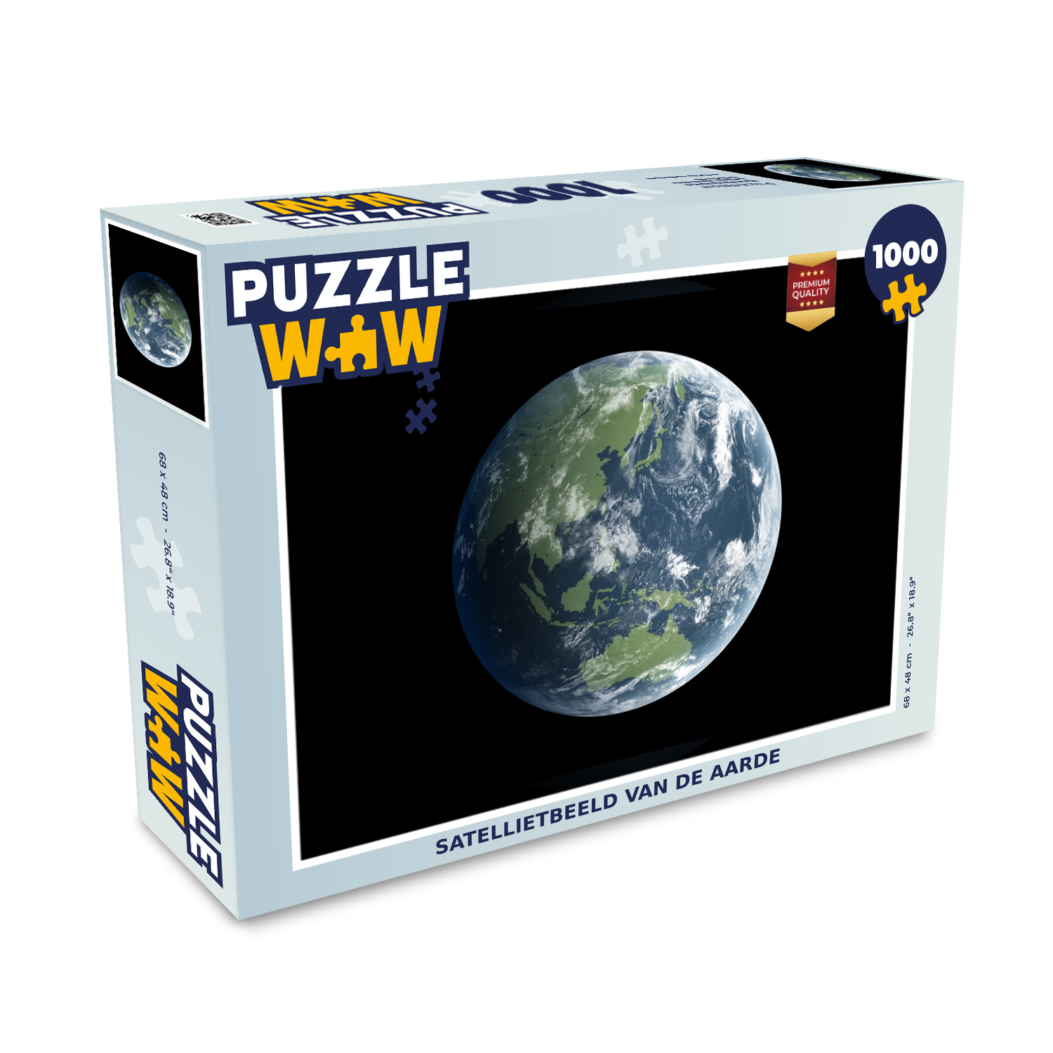 MuchoWow® Puzzle 1000 Teile Satellitenbild der Erde - Erwachsene - Rätsel 136|3747096