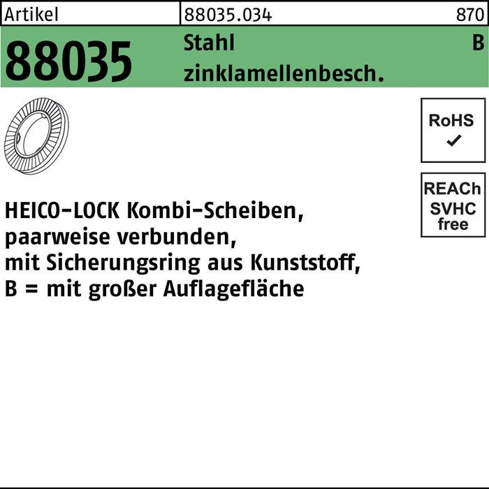HEICO Befestigungstechnik Reyher HEICO-LOCK Kombisch. 88035 -16 flZnnc 880350340160000 (100 Stück)