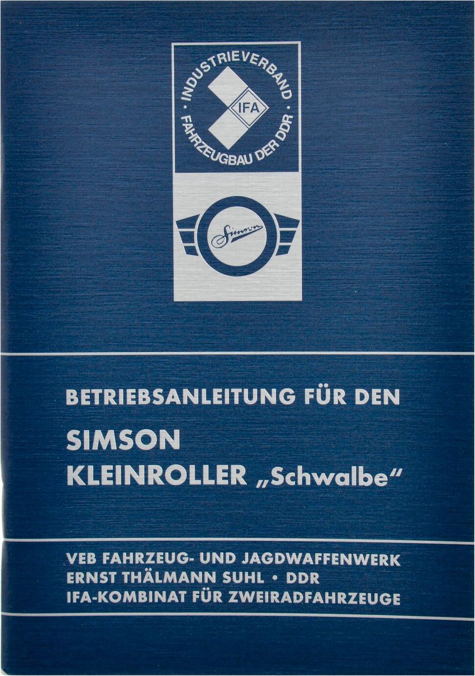 MZA Betriebsanleitung Schwalbe - Ausgabe 1975 mit 23 Bildern 14072