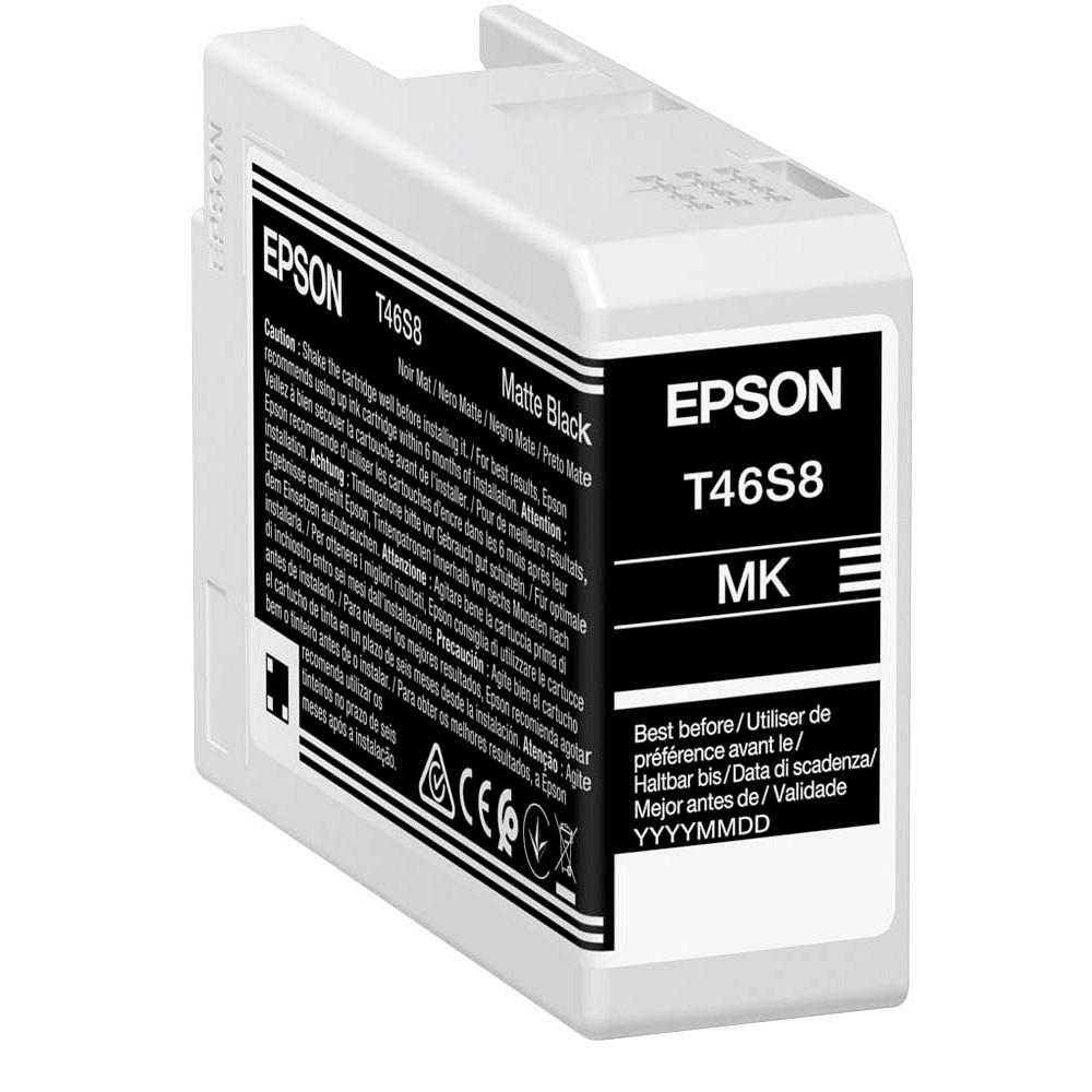 Epson T46S8 - 25 ml - matná čierna - originálna - atramentová kazeta - pre SureColor P706, SC-P700, SC-P700 Mirage Bundling (C13T46S800)