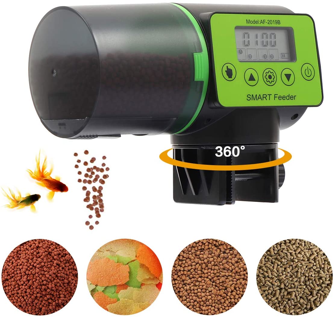 Automatischer Fischfutterautomat 500ml - Futterspender Für Aquarium & Teich