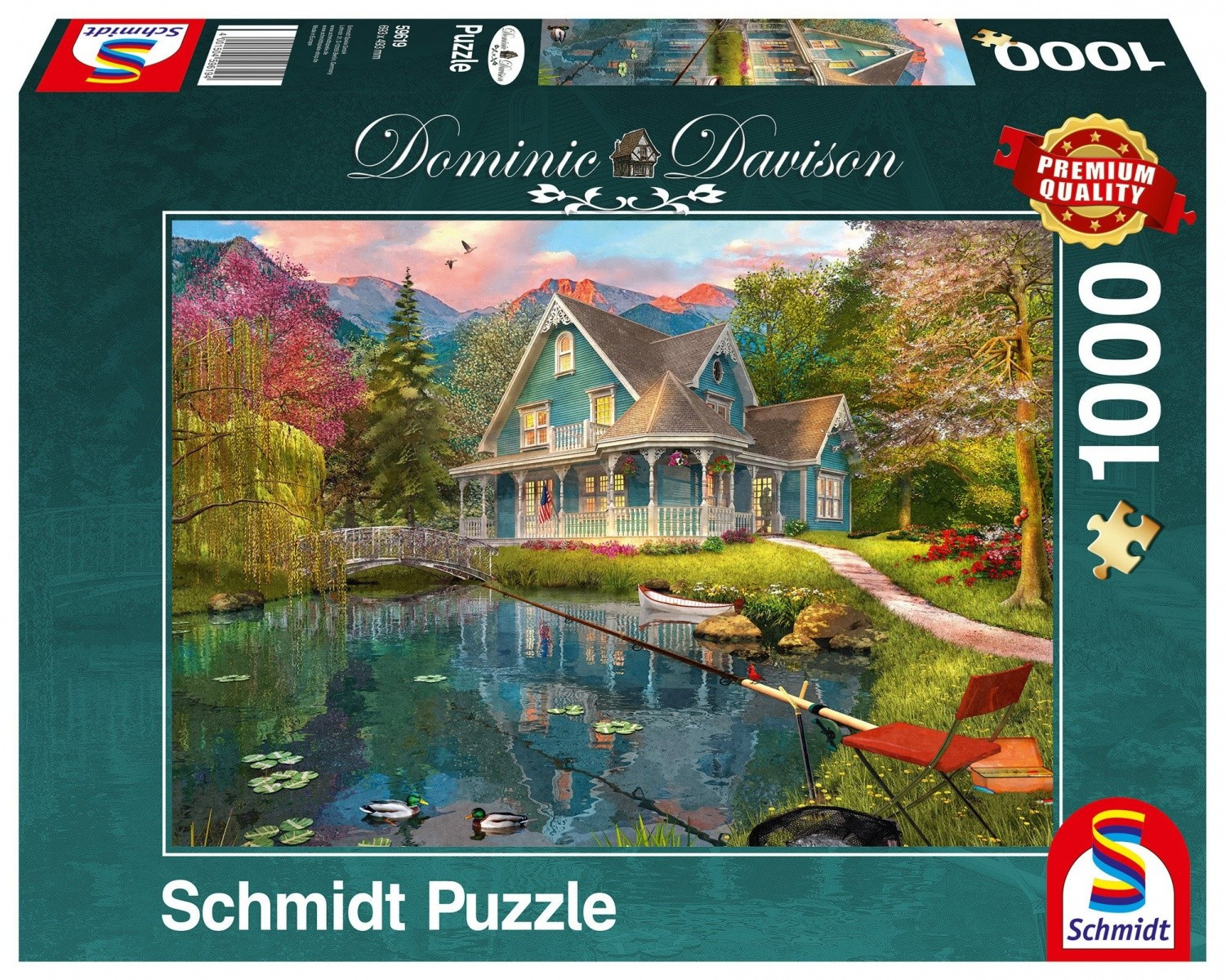 Schmidt Spiele 59619 Ruhesitz am See Puzzle Dominic Davison 1000 Teile Puzzle 410352