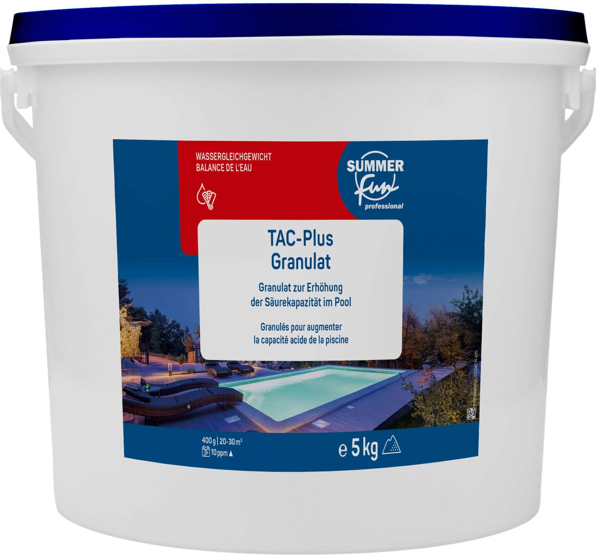Summer Fun PRO TAC-Plus Granulat 5 kg - Anhebung der Pool-Alkalinität