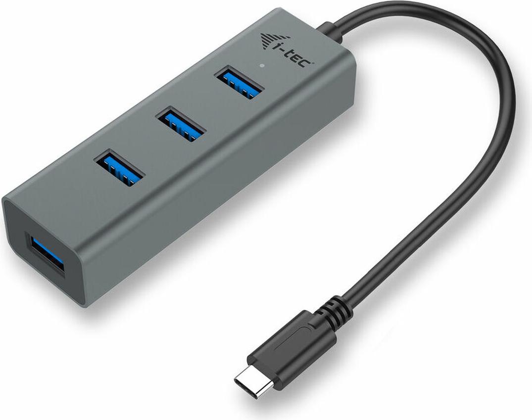 Rozbočovač USB i-Tec C31HUBMETAL403 USB x 4 Grau