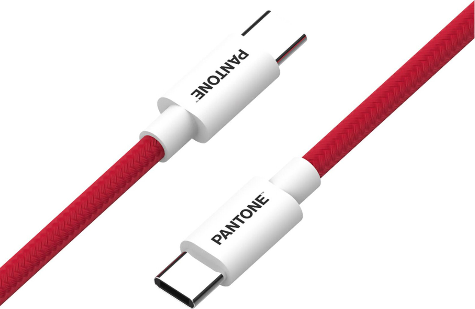 Pantone USB-C zu USB-C Kabel PT-CTC002-5R1 Rot 1.5m 60W für Datenübertragung