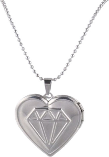 INF Herz-Medaillon-Halskette, personalisierte Foto-Medaillon-Halskette für Frauen 349489