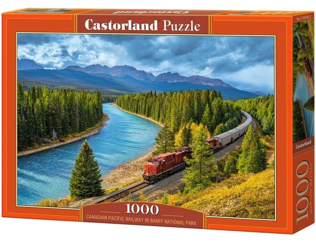 CASTORLAND Puzzle Canadian Pacific Railway im Nationalpark Banff 1000 dlks
