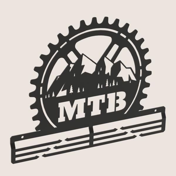 Domer MTB-Medaillenhalter - schwarz