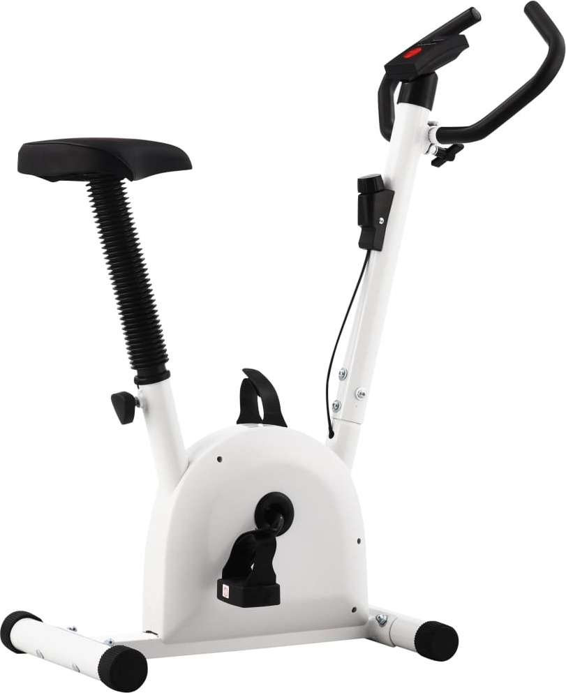 Prolenta Premium - Cvičebný bicykel s remeňovým pohonom biely