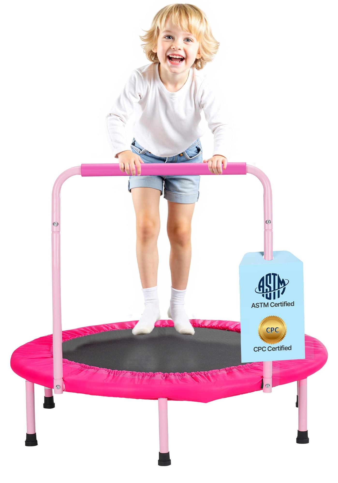 OEM VEVOR Kindertrampolin Outdoor-Trampolin 91,44 cm faltbares Trampolin mit Griff, 5211