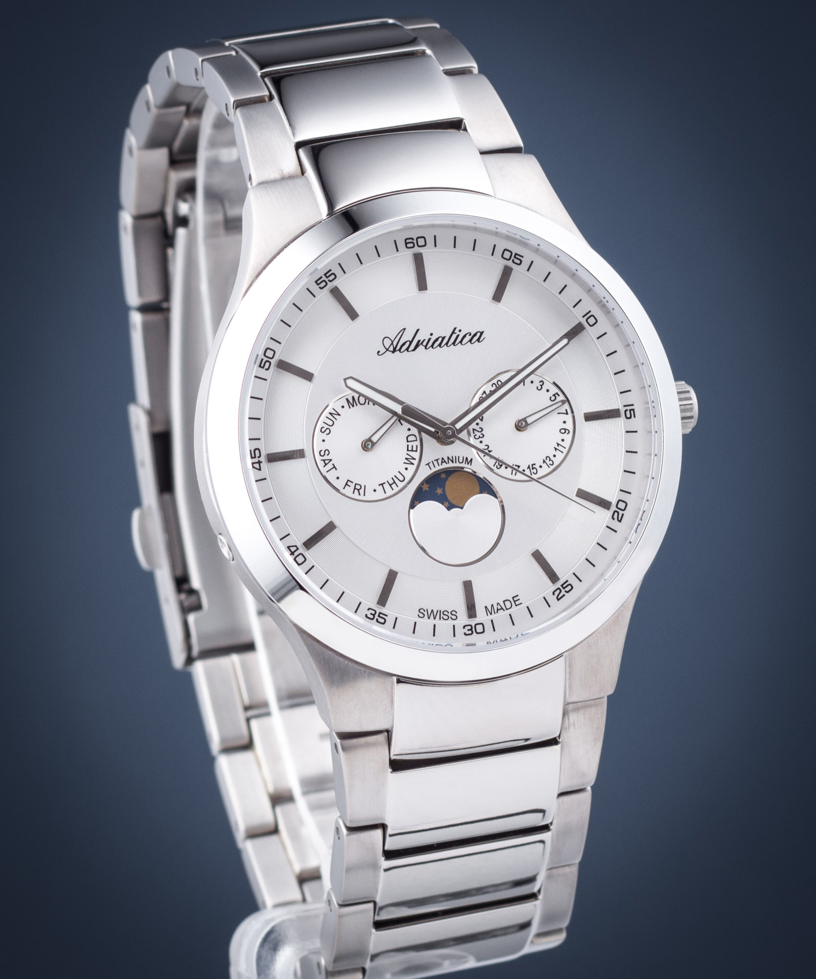Pánske hodinky Adriatica Moon Phase