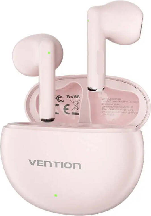 Vention NBKP0 Earbuds Elf E06 bezdrôtové slúchadlá, Bluetooth 5.3, 40mAh (slúchadlá), 300mAh (nabíjacie puzdro), ružové