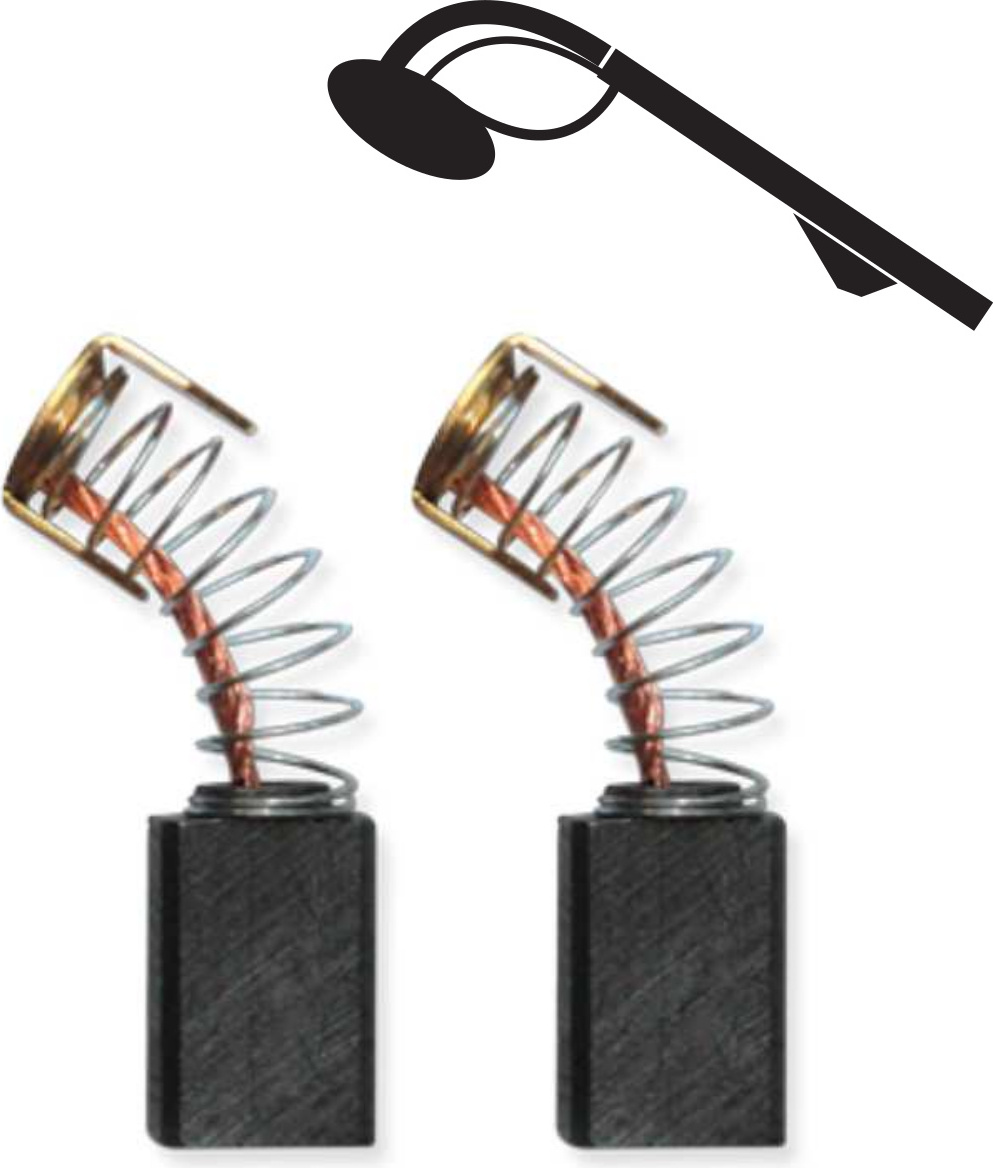 dedra Elektrographitbürste für DED7928, DED7929 YSG004