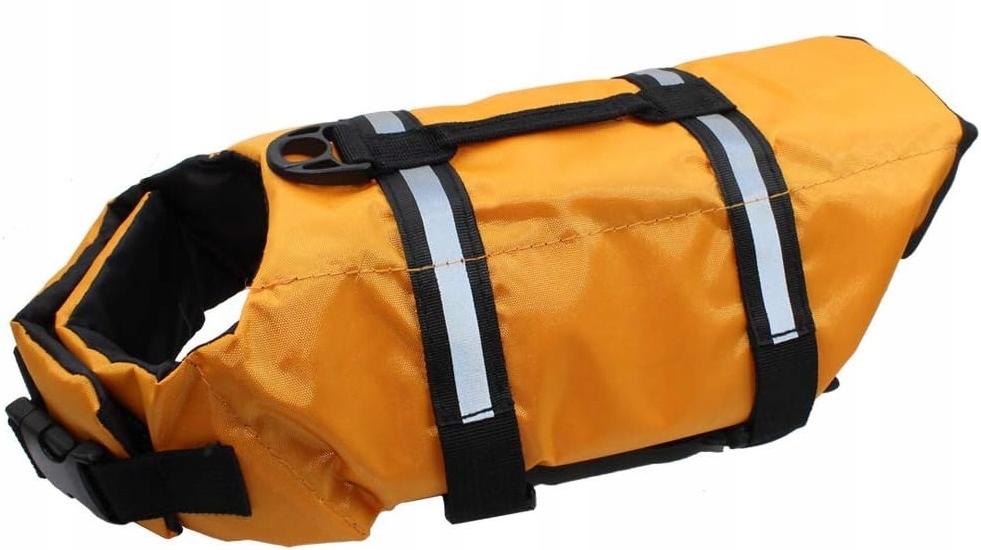 Petinio Rettungsweste für Hunde, Orange, Größe L