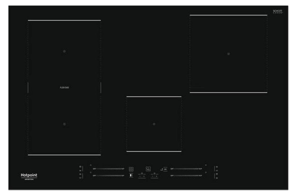 Hotpoint HS 3377C BF, Čierna, Vstavaný, 70 cm, Indukčná varná doska so zónami, 4 zone(s), 4 zone(s)