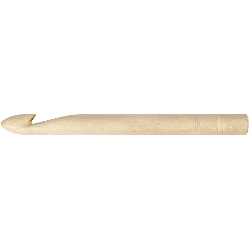 Creativ Company Häkelnadel Holz 23 cm - XL Häkelnadel für dicke Garne 42191
