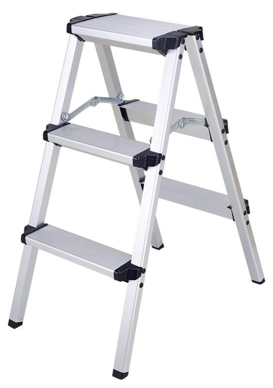 Vago-Tools Leiter Klappleiter Aluleiter Haushaltsleiter 2 x 3 Stufen AML-230_tkv