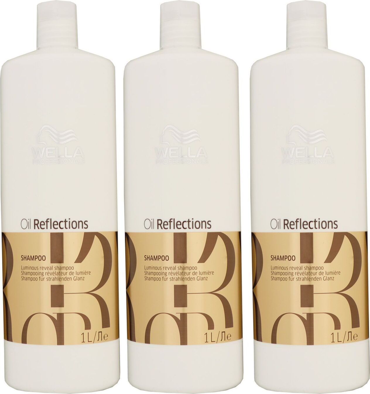 Wella Oil Reflections 3 x 1000 ml Shampoo Feuchtigkeitsshampoo Set