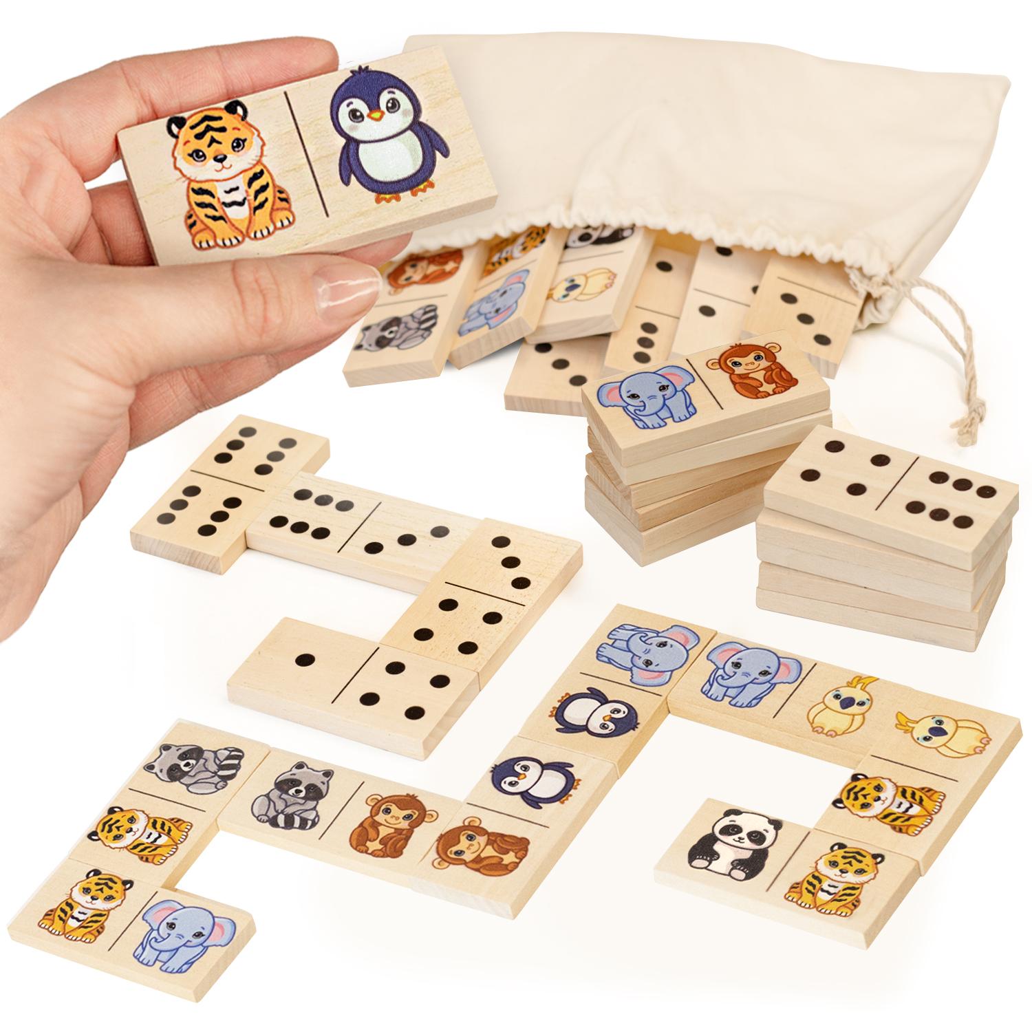 Ulanik s.r.o. Ulanik Brettspiel Domino "Tiere" UL-DD002