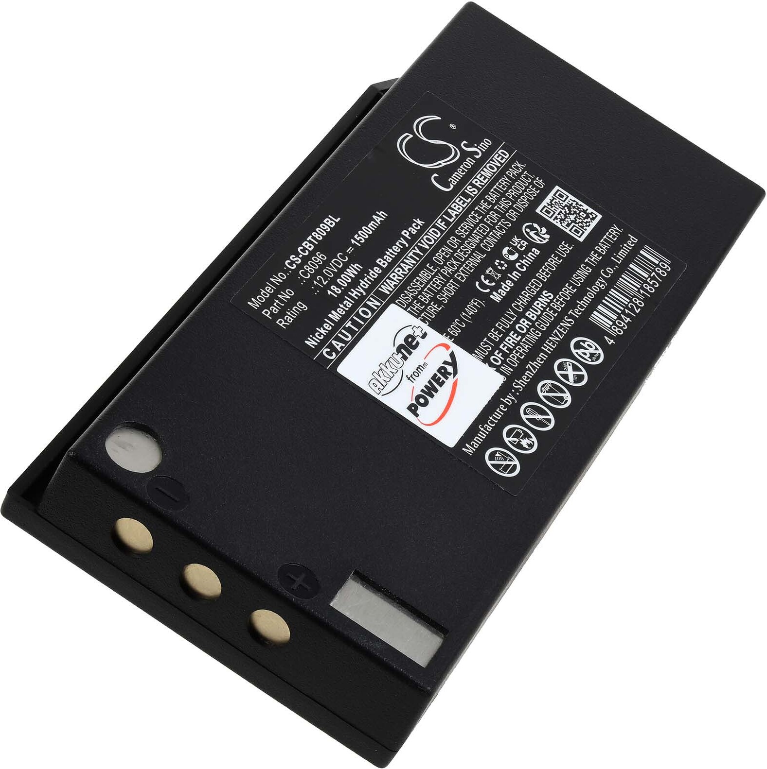 Powery Akku kompatibel mit Cattron Theimeg Typ C8096 G1.78.CAT.999.14E