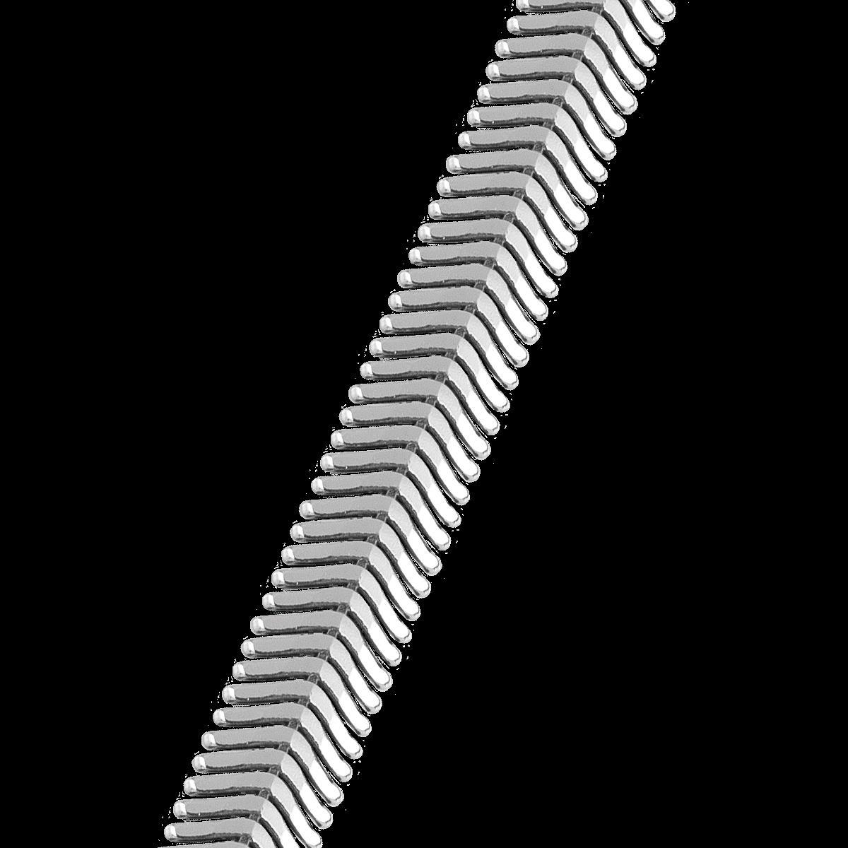 Jacques Lemans - Strieborná retiazka vo forme rybej kosti Ø6,5x2 mm 47cm SE-K133A47