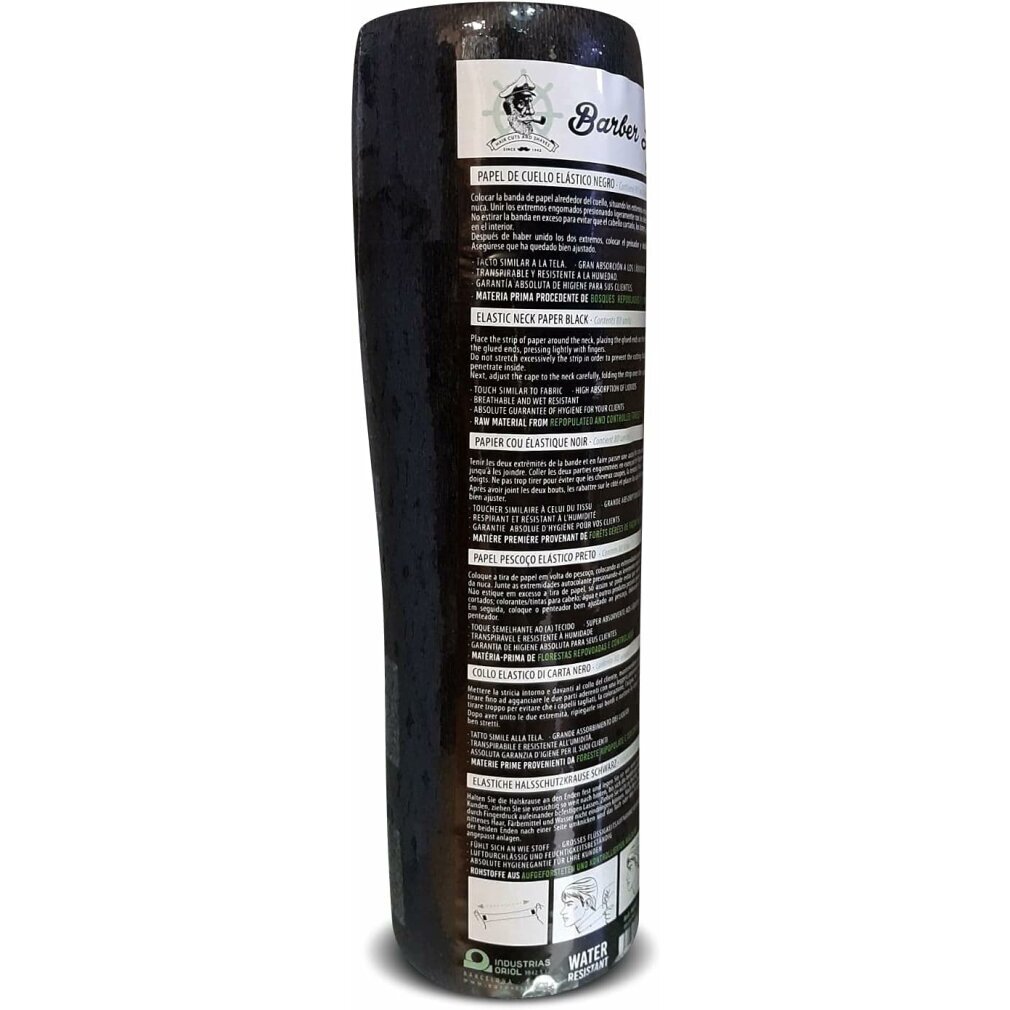 Eurostil Hair Black Collar Paper, 80 Dienstleistungen, 5 Un