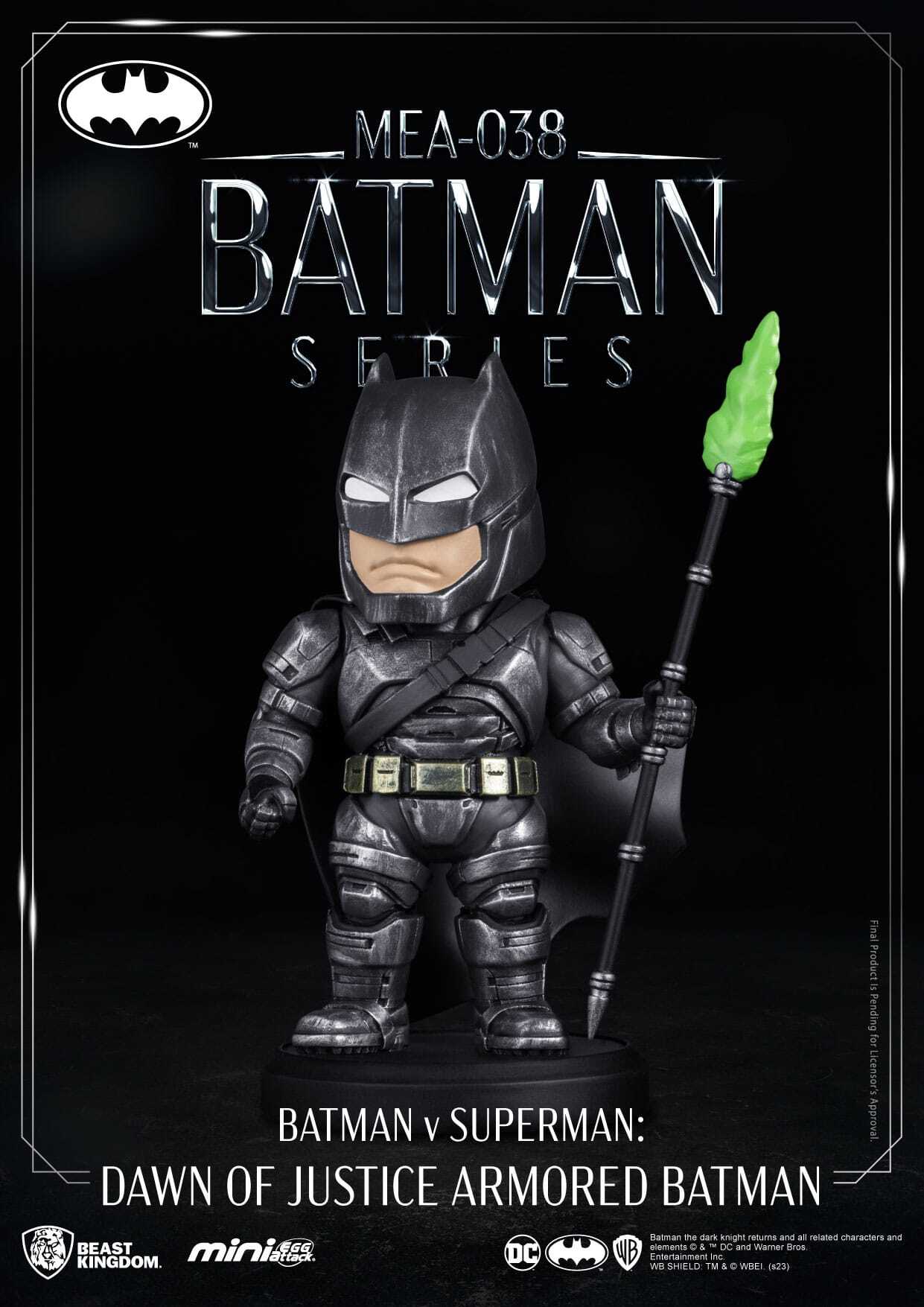 Beast Kingdom Toys Beast Kingdom - Batman v Superman: Dawn of Justice Mini Egg Attack Figur Armored Batman 8 cm BKDMEA-038SE