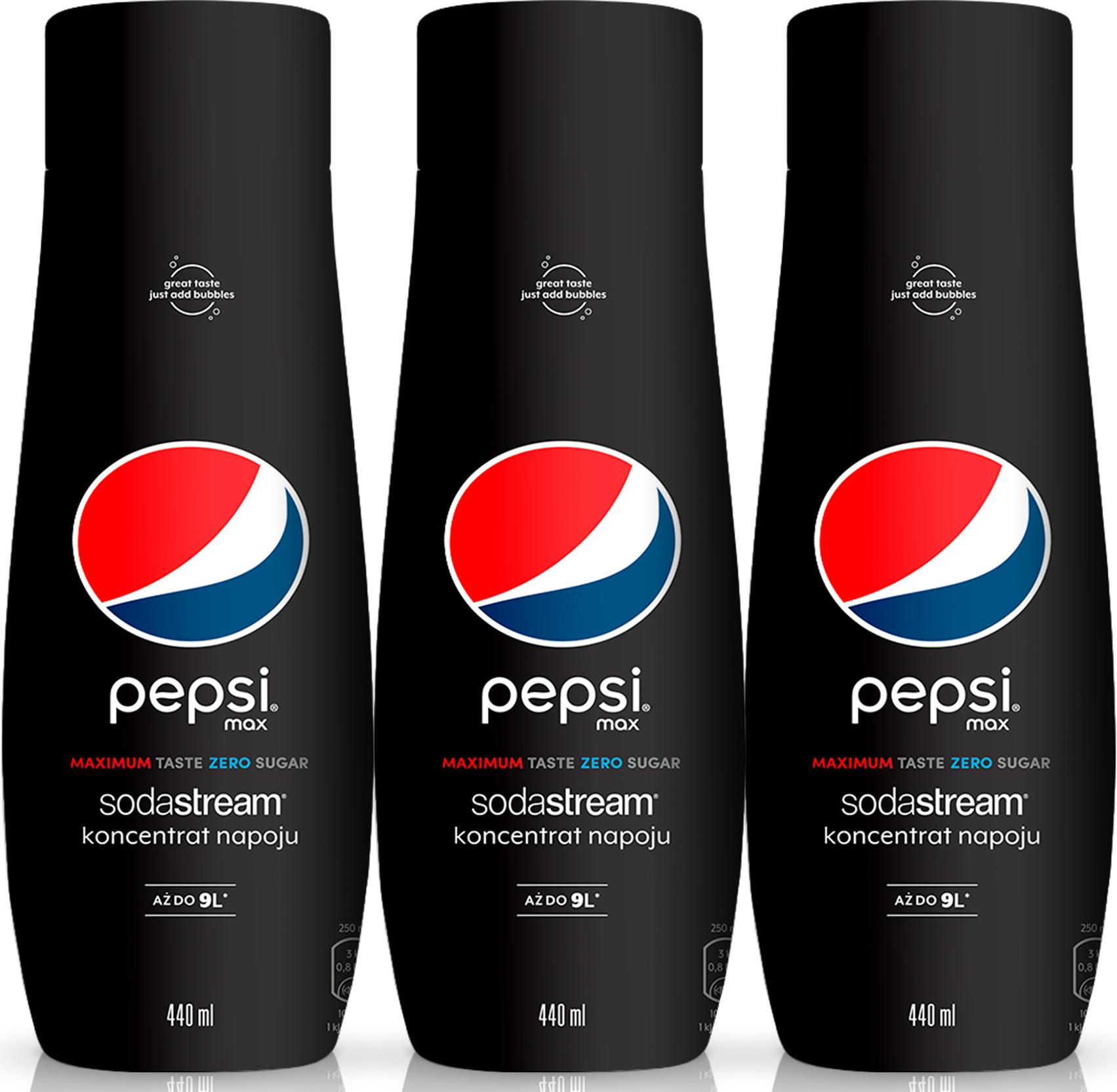 Sodastream Pepsi Max sirupy 3 kusy