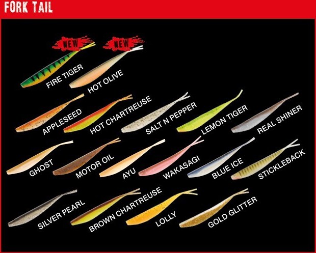 4 Fox Rage Gummifische Fork Tail Gummifisch Drop Shot 13,5cm, Farbe:Gold NSL178/NSL603-aus