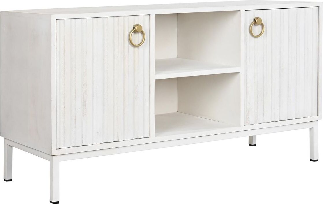 TV-Möbel DKD Home Decor Gold Metall Weiß Mango-Holz 120 x 40 x 60 cm METI_MB200594