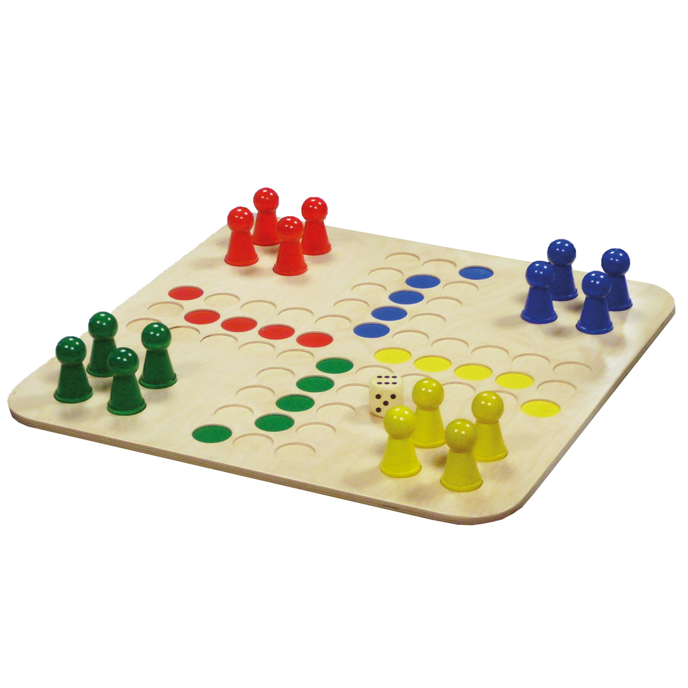 HCM-Kinzel Ludo Spiel Holz XL
