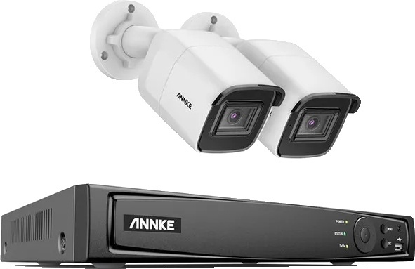Sieťový kamerový systém POE, rozlíšenie 4K Ultra HD, 30M nočné videnie, 8CH NVR 2 kamery, žiadne