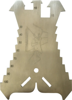 SCALA Anreisschablone , 165 mm
