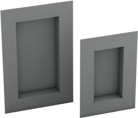 swissporBOARD Wandnische Nicchia 30 cm x 60 cm Rahmenflansch 10 mm