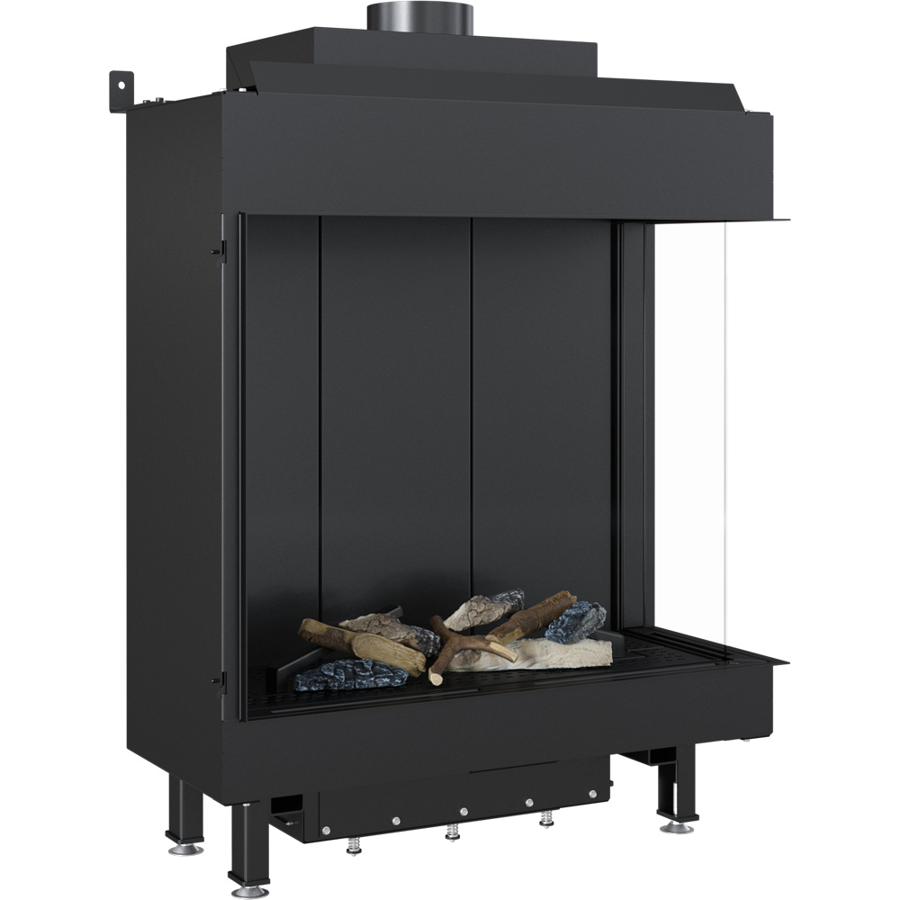 Plynový krb Leo 76 /62 pravostranné propán bután ∅ 100/150 5,6 kW