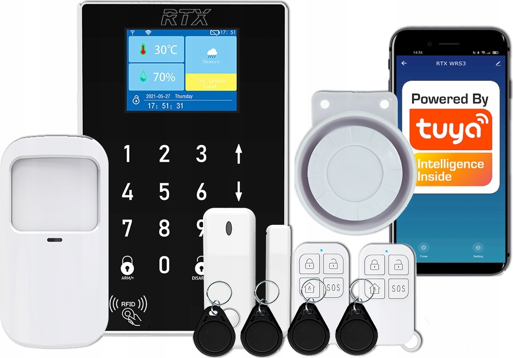 Alarm RTX Funkgerät TUYA WiFi RFID GSM