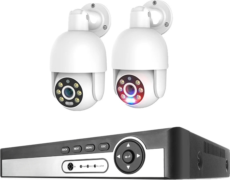 Bezpečnostný kamerový systém PTZ, kompresia H265, obojsmerná audio komunikácia, 8CH NVR 2 ks CAM 5MP, 3T (vonkajšie športy), 8CH NVR 2 ks CAM 5MP, 3T (vonkajšie športy)
